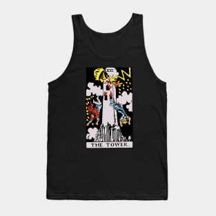 The Tower Tarot Card Rider Waite Tank Top